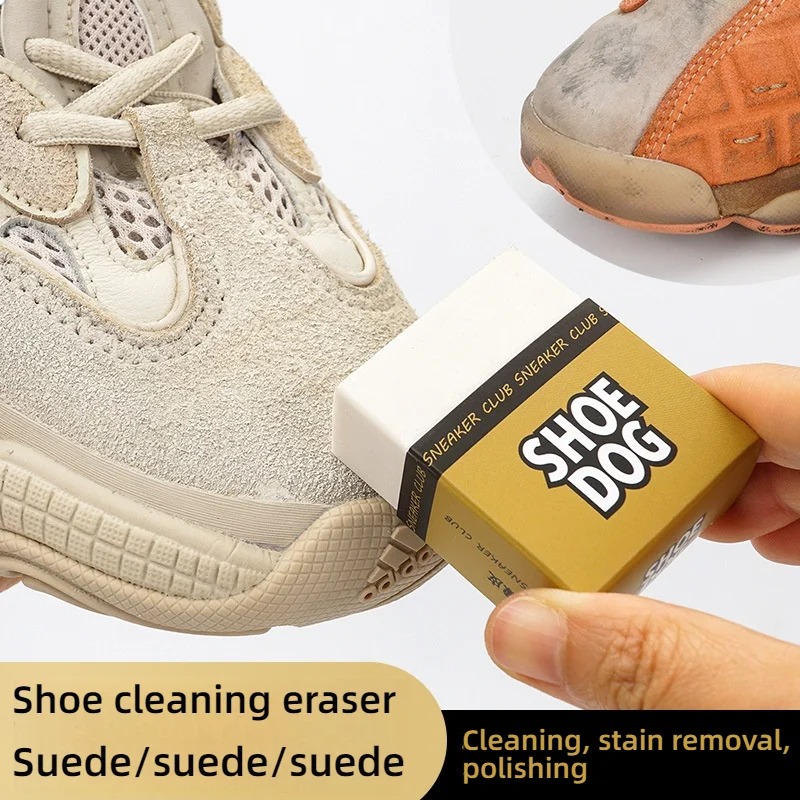 Sneaker Care Cleaning Kit - ชุดยางลบหนังนิ่มระดับพรีเมียมและชุดแปรงรองเท้าโช๊ด็อกสำหรับรองเท้าผ้าใบและรองเท้าสีขาว วัสดุอ่อนนุ่ม เครื่องมือทำความสะอาดแบบพกพาที่ไม่เสียหาย