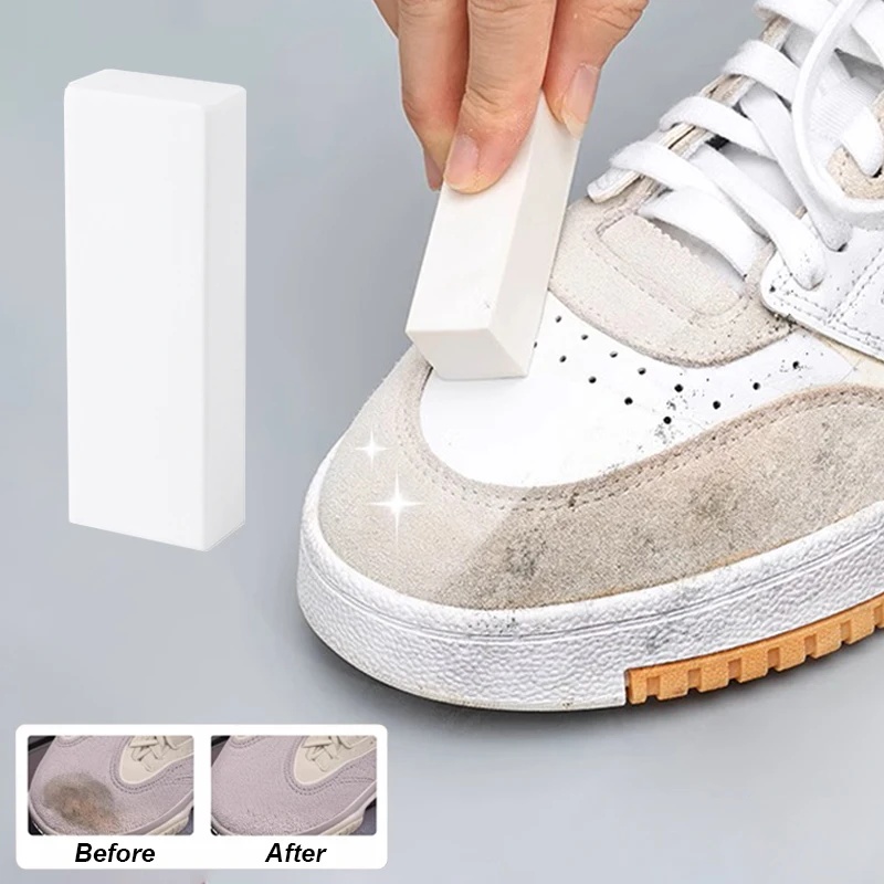 Sneaker Care For Suede - ยางลบทำความสะอาดรองเท้าหนังกลับและรองเท้าผ้าใบ อุปกรณ์ดูแลรองเท้าหนังด้าน ฟื้นฟูสีขาวและกำจัดคราบบนหนังกำมะหยี่