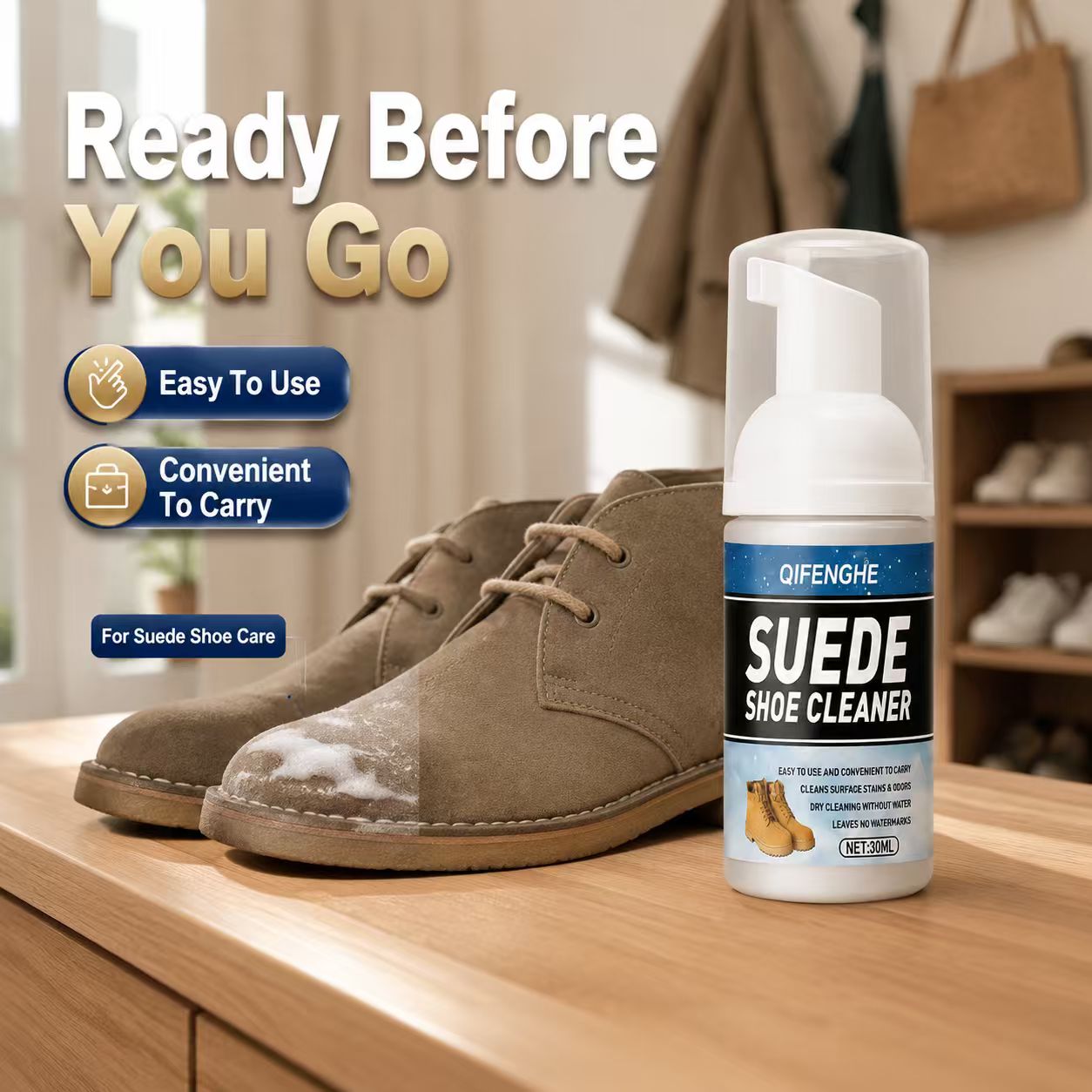 QIFENGHE โฟมทำความสะอาดรองเท้า - Sneaker Care For Suede บทวิจารณ์และราคา