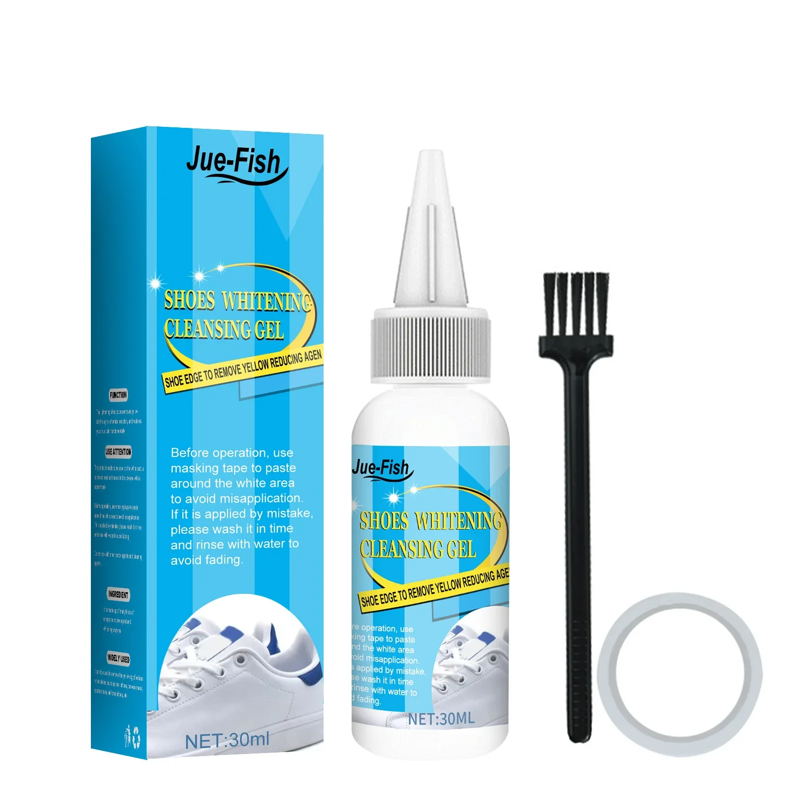 ชุดทำความสะอาดรองเท้าสีขาวน้ำย - Sneaker Care Cleaning Kit บทวิจารณ์และราคา